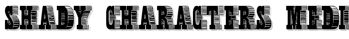Shady Characters Medium font